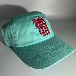 San Diego Padres teal islander connect Palms adjustable hat New